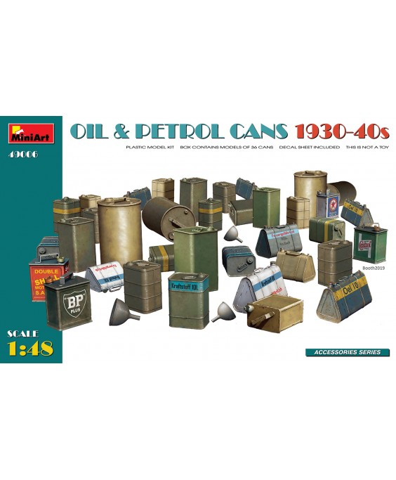 MiniArt OIL & PETROL CANS 1930-40s 1/48