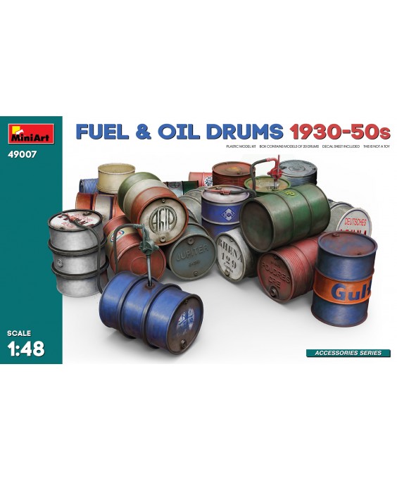 MiniArt FUEL & OIL DRUMS 1930-50s 1/48
