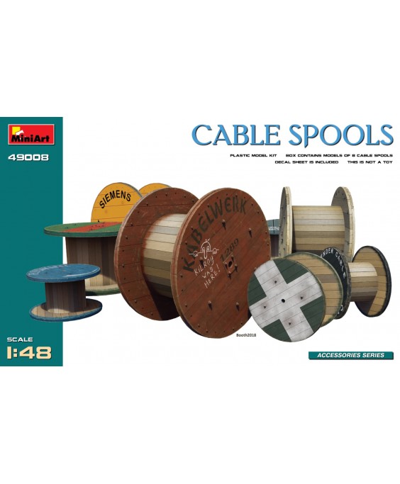MiniArt  CABLE SPOOLS 1/48