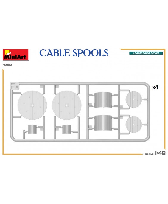 MiniArt  CABLE SPOOLS 1/48