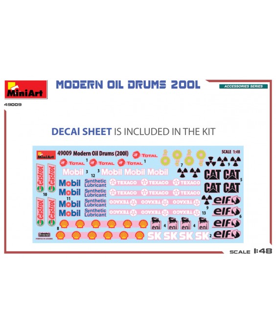 MiniArt MODERN OIL DRUMS 200L 1/48