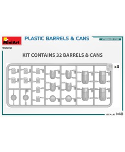 MiniArt PLASTIC BARRELS & CANS 1/48