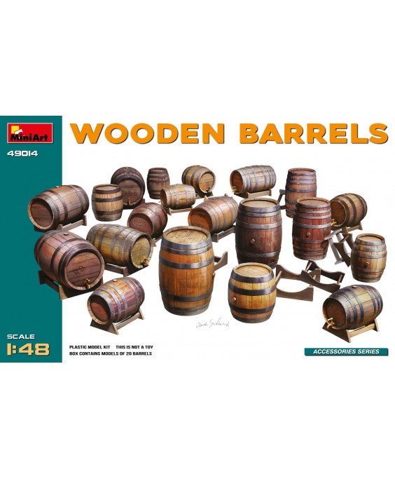 MiniArt WOODEN BARRELS 1/48