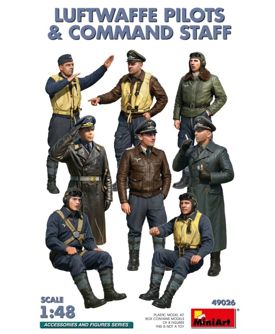 MiniArt LUFTWAFFE PILOTS & СOMMAND STAFF 1/48