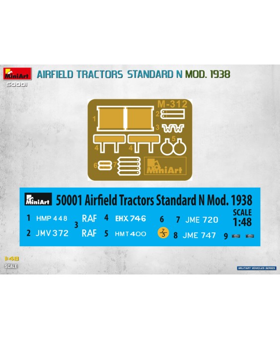 MiniArt AIRFIELD TRACTORS STANDARD N MOD. 1938 1/48