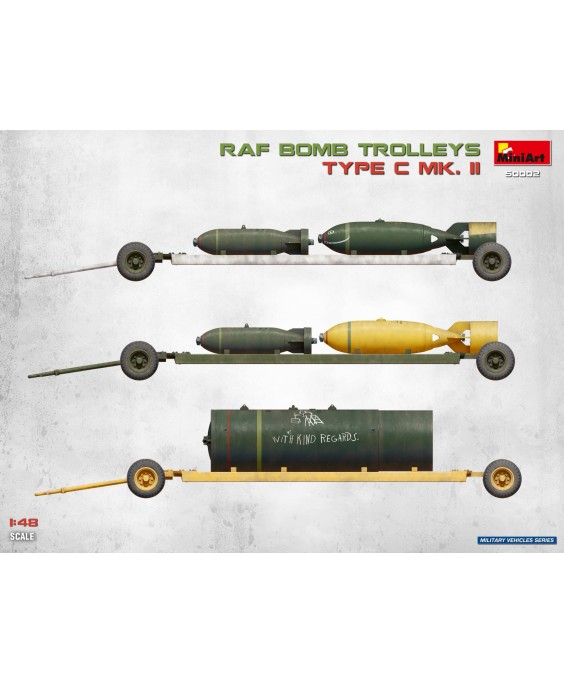 MiniArt RAF BOMB TROLLEYS TYPE C MK. II 1/48