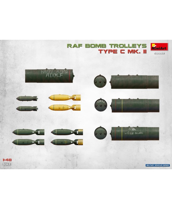 MiniArt RAF BOMB TROLLEYS TYPE C MK. II 1/48