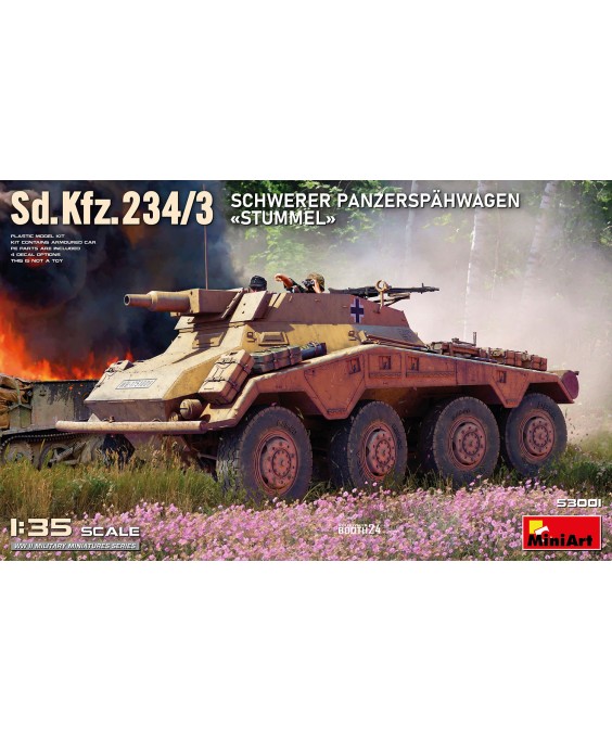 MiniArt Sd.Kfz.234/3 SCHWERER PANZERSPÄHWAGEN 'STUMMEL' 1/35