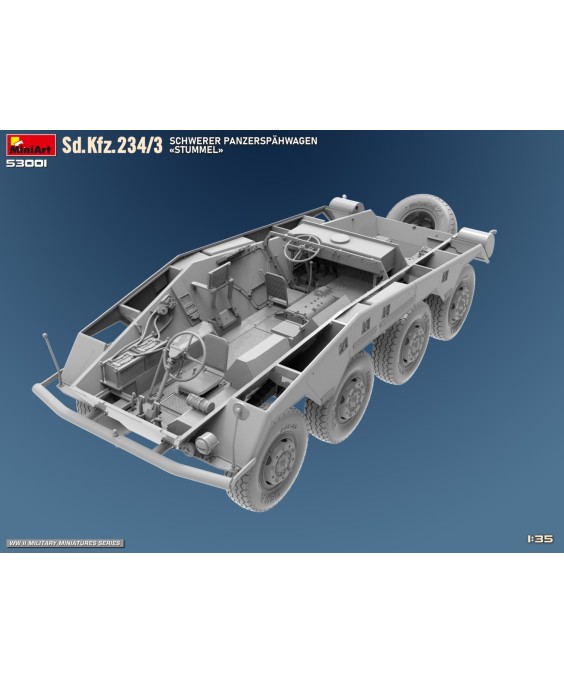 MiniArt Sd.Kfz.234/3 SCHWERER PANZERSPÄHWAGEN 'STUMMEL' 1/35