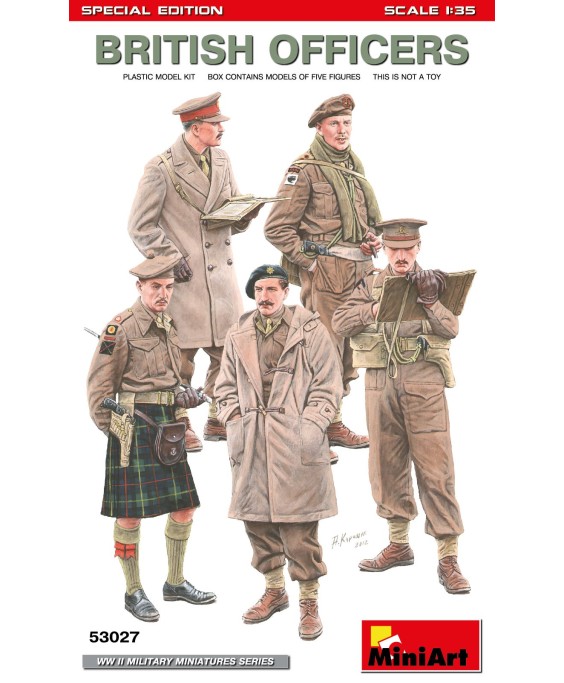 MiniArt BRITISH OFFICERS 1/35 MiniArt BRITISH OFFICERS 1/35