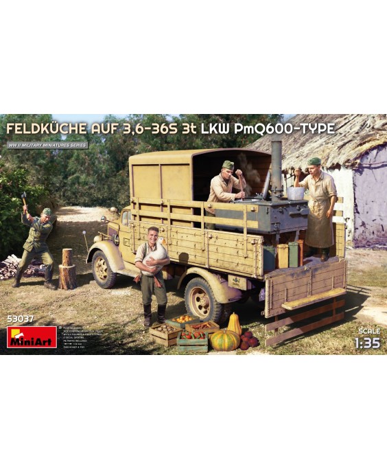 MiniArt FELDKÜCHE AUF 3,6-36S 3t LKW PmQ600-TYPE 1/35