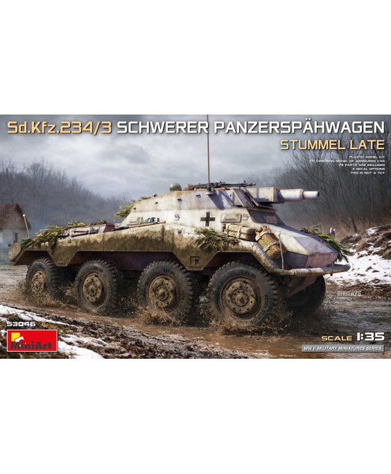 MiniArt Sd.Kfz.234/3 SCHWERER PANZERSPÄHWAGEN. STUMMEL LATE 1/35