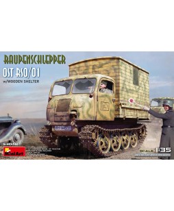 MiniArt Raupenschlepper Ost RSO/01 w/Wooden Shelter 1/35