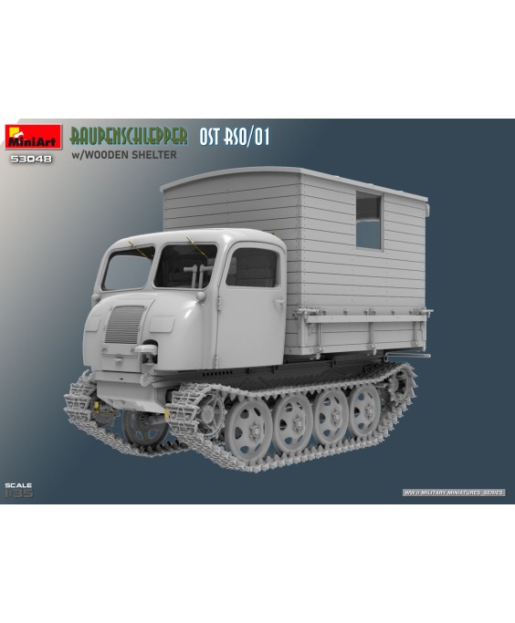 MiniArt Raupenschlepper Ost RSO/01 w/Wooden Shelter 1/35