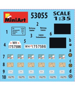 MiniArt GERMAN 3T CARGO TRUCK WITH MG 151/20 DRILLING 1/35
