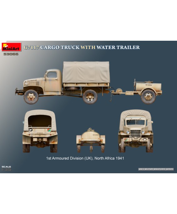 MiniArt CARGO TRUCK WITH WATER TRAILER 1/35
