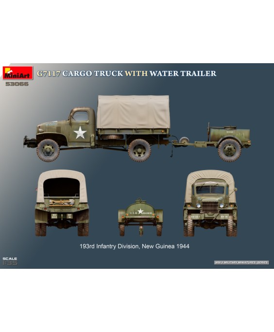 MiniArt CARGO TRUCK WITH WATER TRAILER 1/35