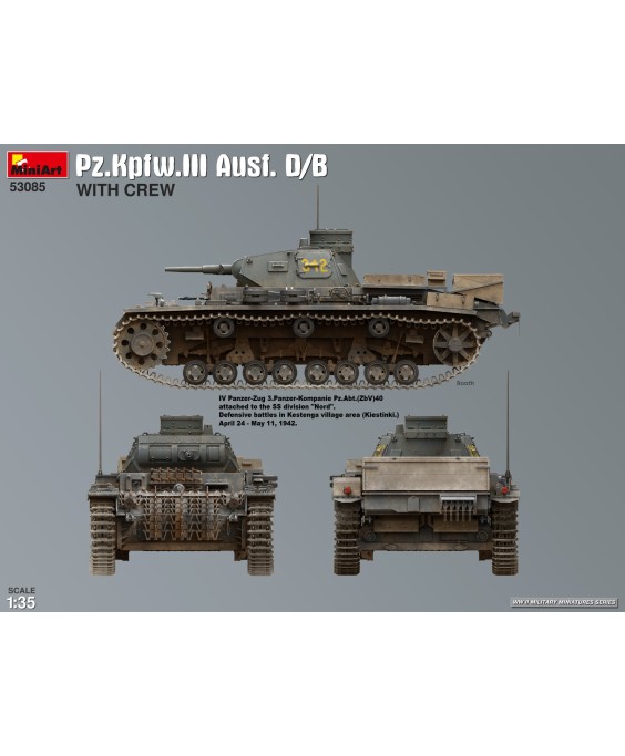 MiniArt Pz.Kpfw.III Ausf. D/B WITH CREW 1/35