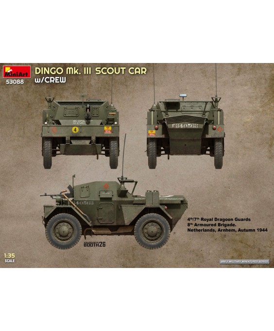 MiniArt DINGO Mk. III SCOUT CAR w/CREW 1/35