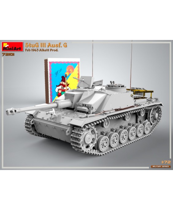 MiniArt modelis StuG III Ausf. G Feb 1943 Prod 1/72 MiniArt modelis StuG III Ausf. G Feb 1943 Prod 1/72