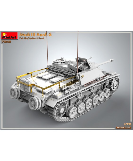 MiniArt modelis StuG III Ausf. G Feb 1943 Prod 1/72 MiniArt modelis StuG III Ausf. G Feb 1943 Prod 1/72