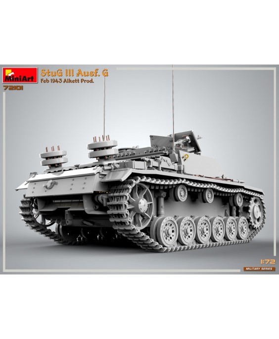 MiniArt modelis StuG III Ausf. G Feb 1943 Prod 1/72 MiniArt modelis StuG III Ausf. G Feb 1943 Prod 1/72