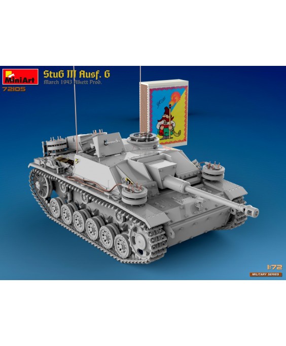MiniArt modelis StuG III Ausf. G March 1943 Prod. 1/72