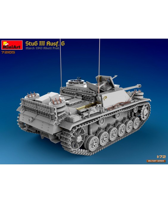 MiniArt modelis StuG III Ausf. G March 1943 Prod. 1/72