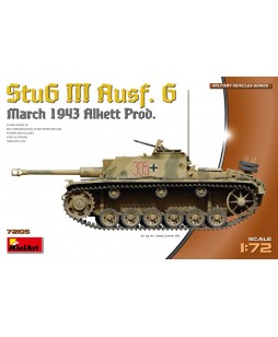 MiniArt modelis StuG III Ausf. G March 1943 Prod. 1/72