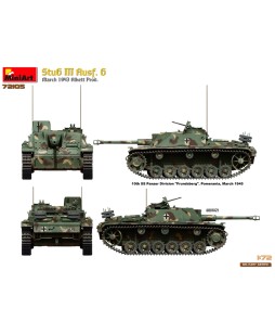 MiniArt modelis StuG III Ausf. G March 1943 Prod. 1/72