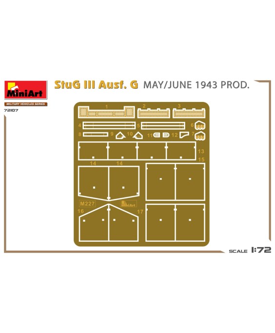 MiniArt modelis StuG III Ausf. G MAY/JUNE 1943 PROD. 1/72