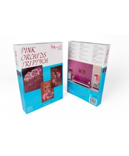 Siuvinėjimo biseriu rinkinys Pink Orchids triptych