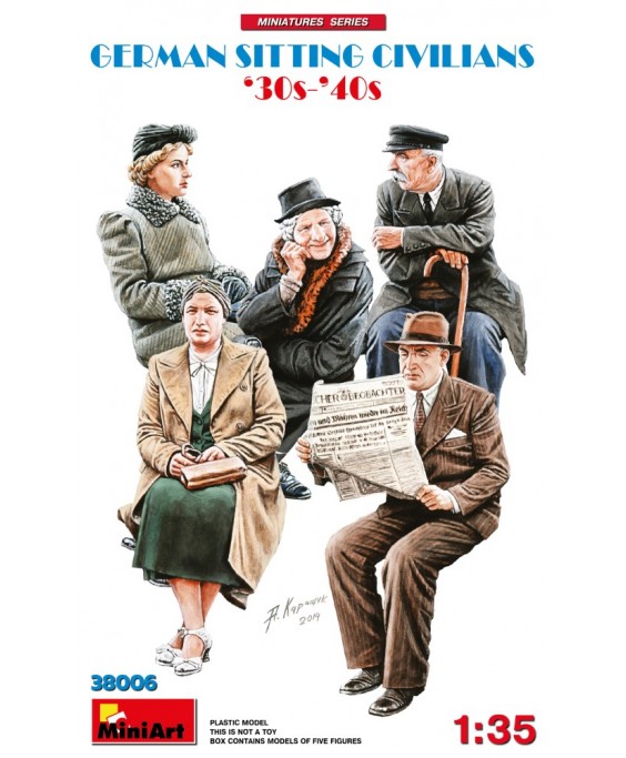 MiniArt GERMAN SITTING CIVILIANS ’30s-’40s 1/35