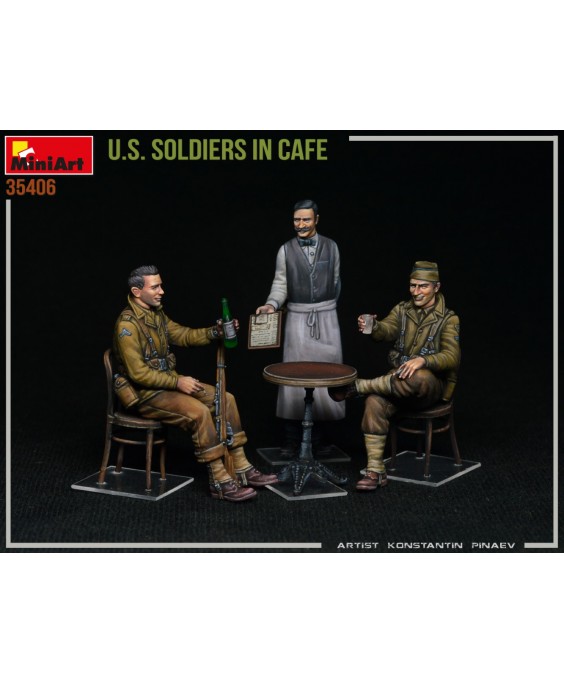 MiniArt U.S. SOLDIERS IN CAFE 1/35