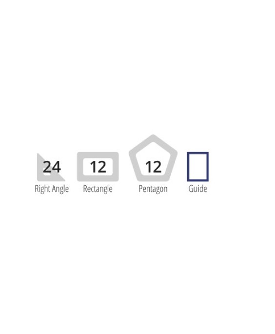 Magnetinių formų rinkinys, 48 det.