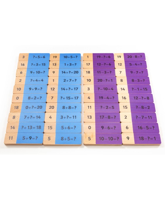 Sudėties ir atimties domino