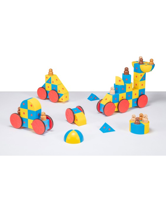 3D magnetinių kaladėlių rinkinys