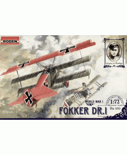 Roden modelis Fokker Dr.I 1/72