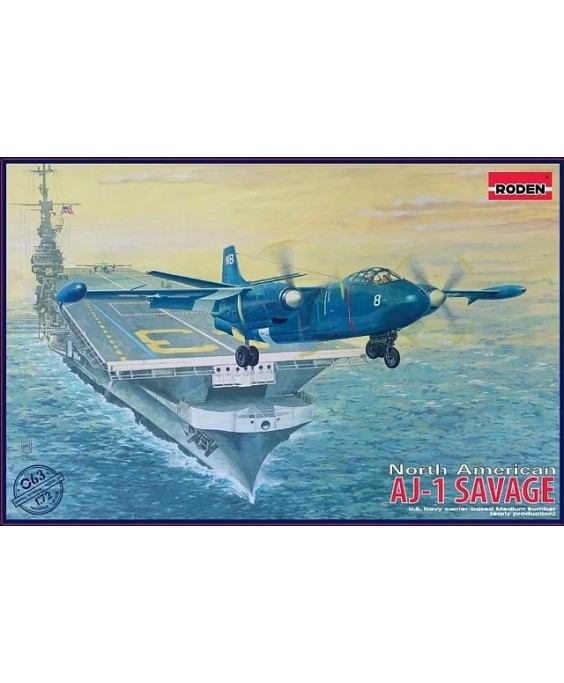 Roden modelis North American AJ-1 Savage 1/72