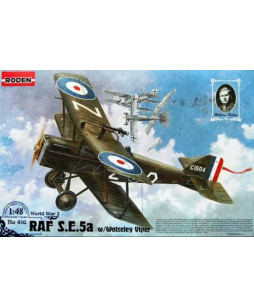 Roden modelis RAF S.E.5a w/Wolseley Viper 1/48