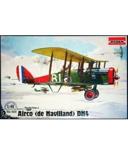 Roden modelis Airco (de Havilland) DH4 World War 1 1/48