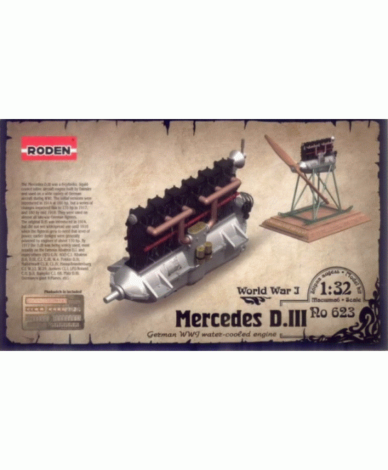 Roden modelis MERCEDES D.III 160 H.P. 1/32