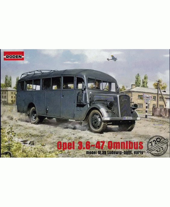Roden modelis Opel 3.6-47 Omnibus 1/72