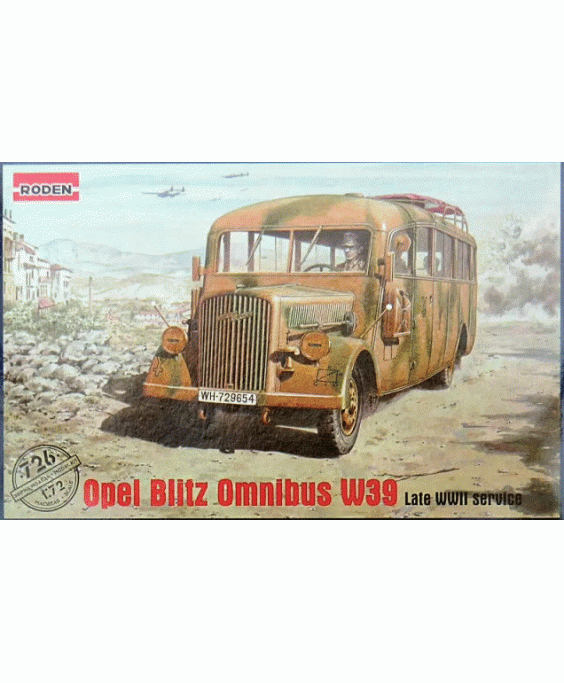Roden modelis Opel Blitz Omnibus W39 1/72