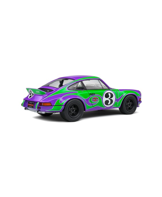 SOLIDO - PORSCHE 911 RSR PURPLE HIPPY TRIBUTE PURPLE 1973, 1/18