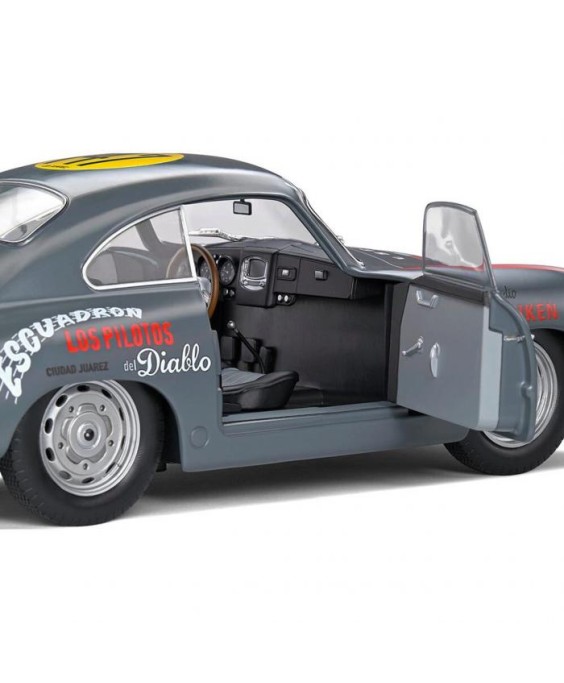 SOLIDO - PORSCHE 356 PRE-A GREY RACING TRIBUTE #147 1954, 1/18
