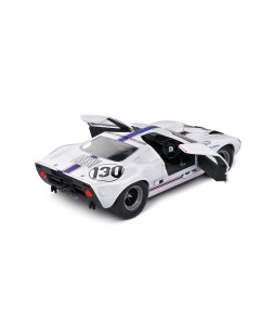 SOLIDO - FORD GT40 MK.1 WHITE #130 GREDER/GIORGI TARGA FLORIO 1967, 1/18