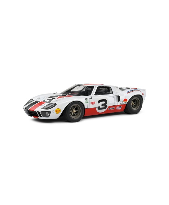 SOLIDO - FORD GT40 MK.1 ERIC DEAN DESIGN WHITE 2015, 1/18