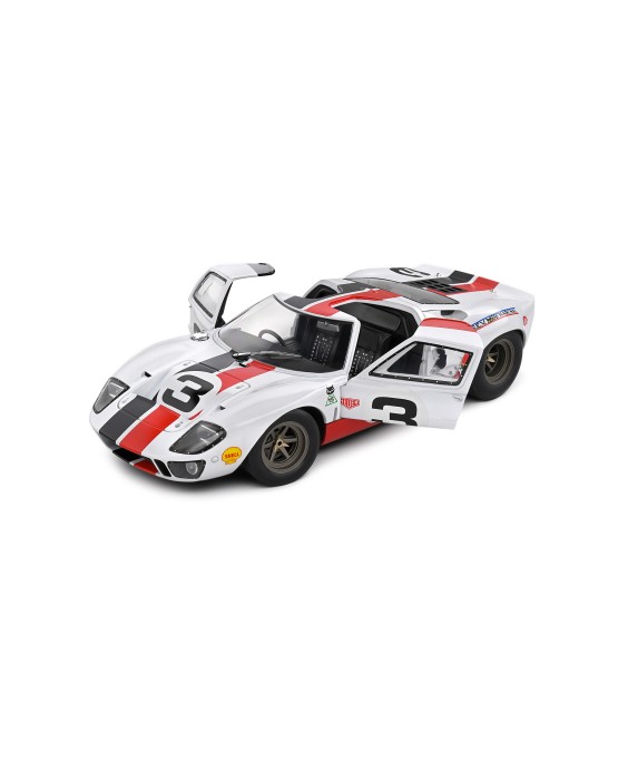 SOLIDO - FORD GT40 MK.1 ERIC DEAN DESIGN WHITE 2015, 1/18