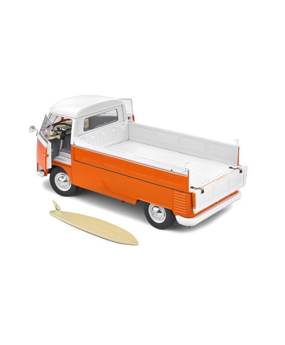 SOLIDO - VOLKSWAGEN T1 PICK-UP ORANGE / WHITE 1950, 1/18